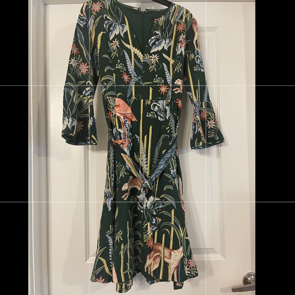 LOFT dress size 2- Gorgeous colors! Animals too